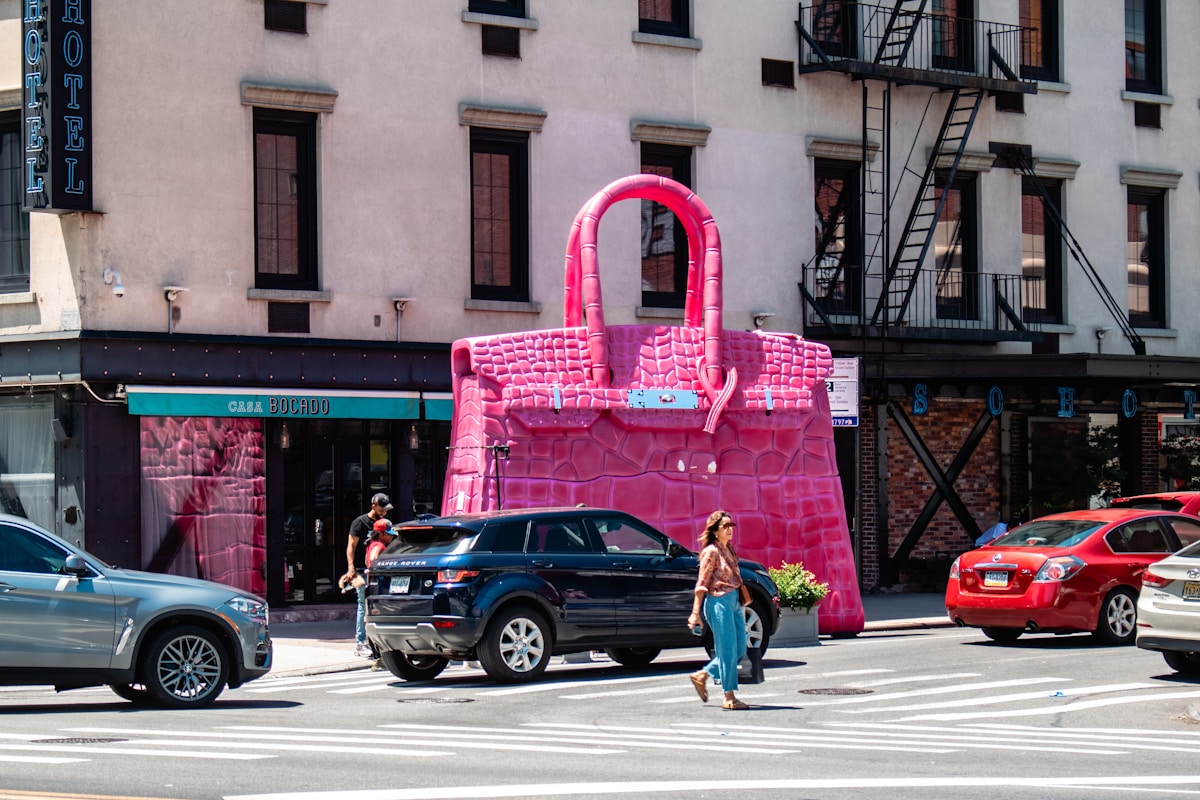 Hermes Birkin-scale public installation